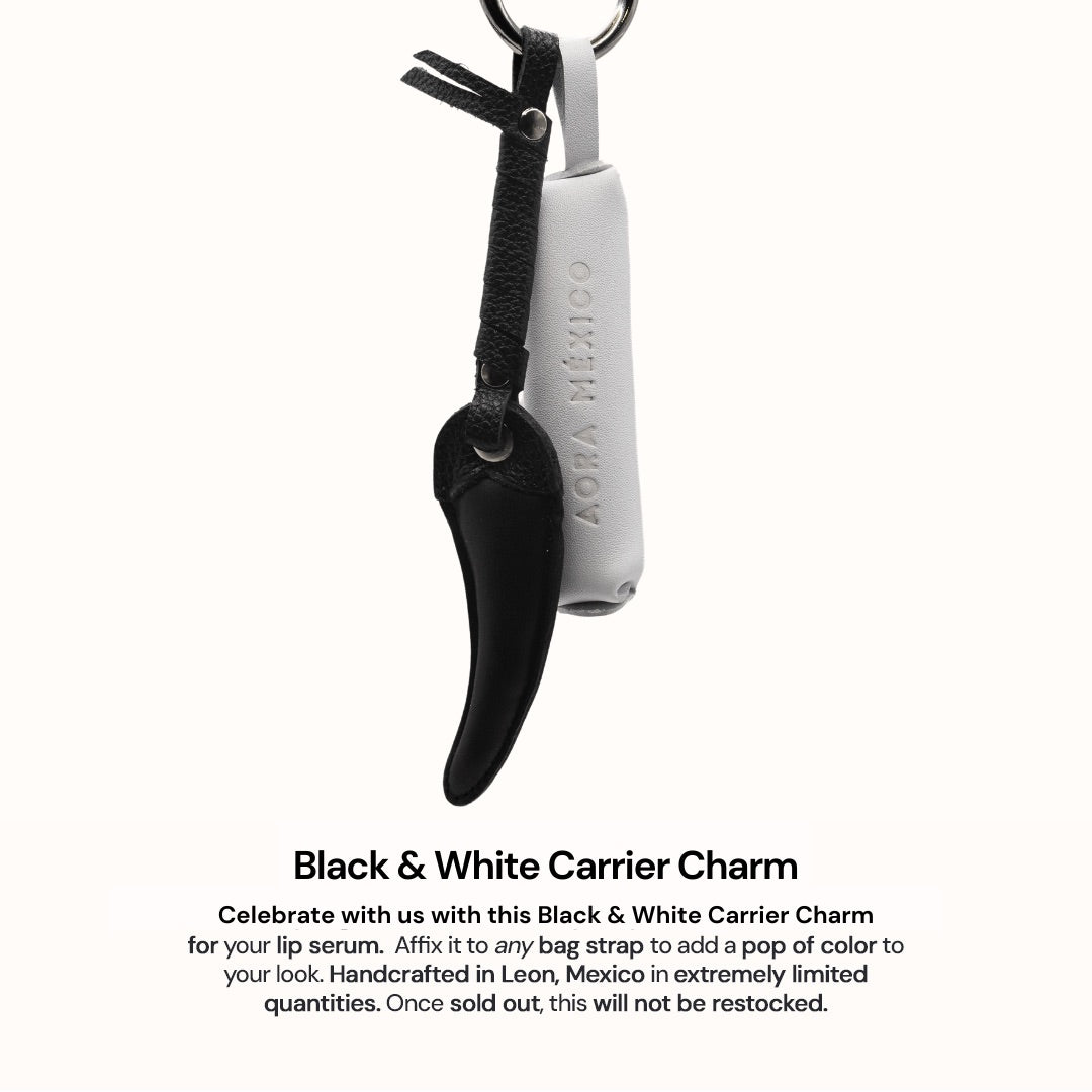 Black & White Carrier Charm